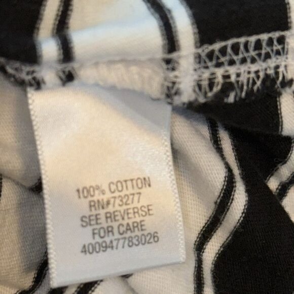 Croft & Barrow Black & White Striped Hooded Zip-Up Vest XXL - Picture 3 of 8